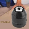 All-metal hand drill 10mm hand-tightening self-locking chuck impact electric hammer wrench conversion round hexagonal handle full image